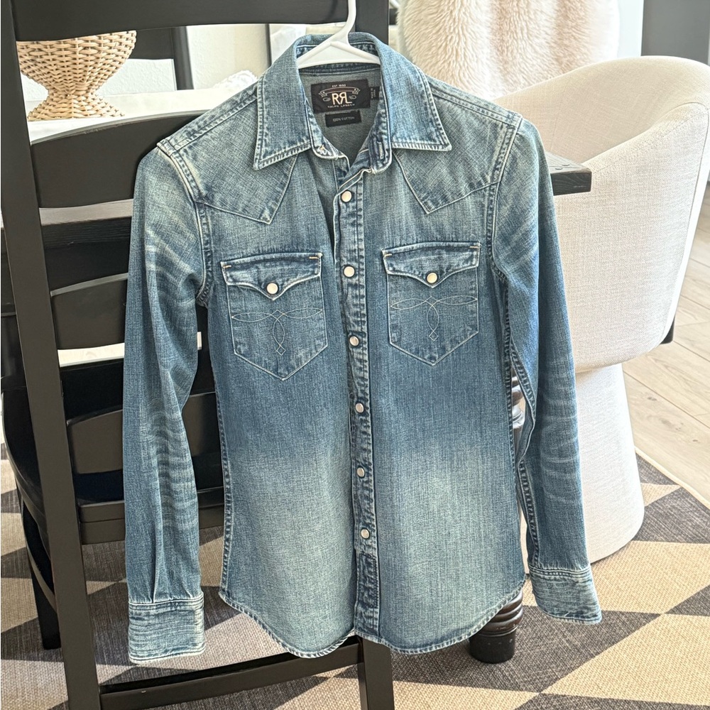 Ralph Lauren RRL Blue Cotton Shirt
